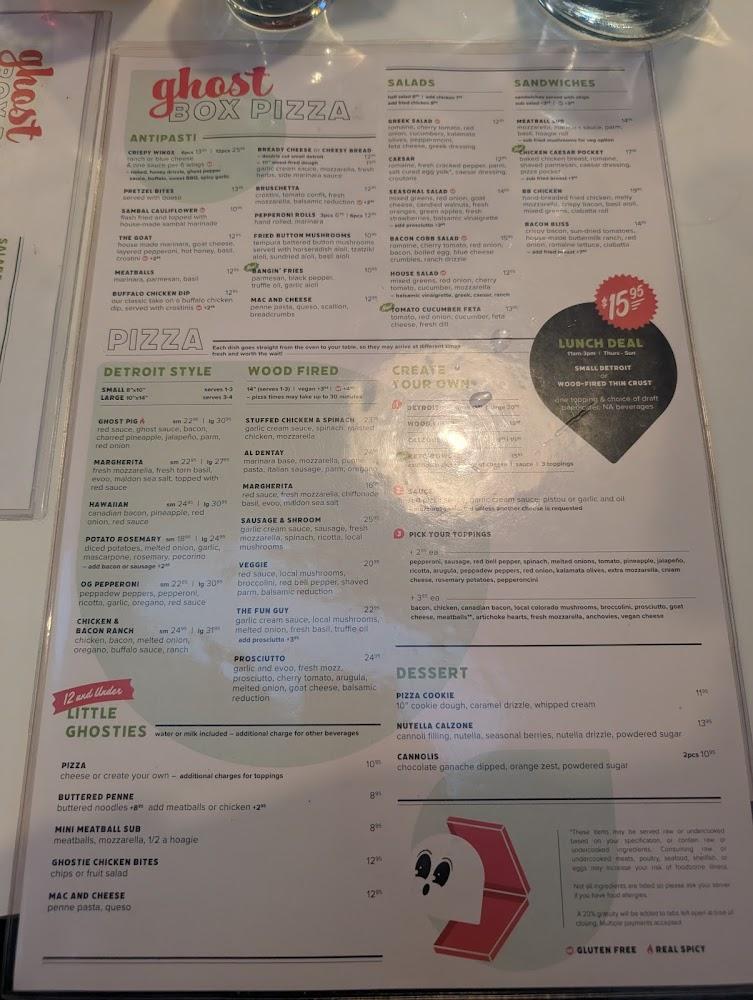 Ghost Box Pizza by Stem Ciders Menu image 1