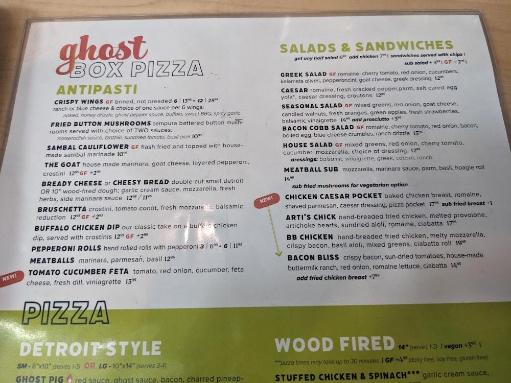 Ghost Box Pizza by Stem Ciders Menu image 3